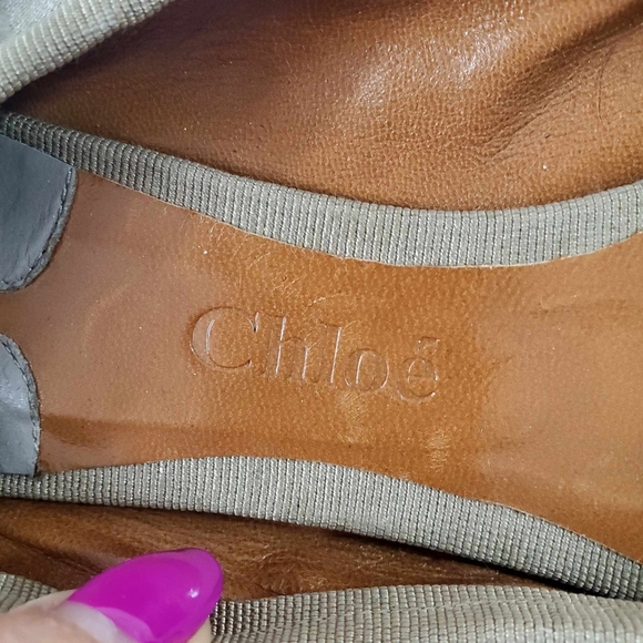 Chloe Ballerina Flats with Beautiful Hand Beading and Stones, Size 39 - Picture 6 of 12